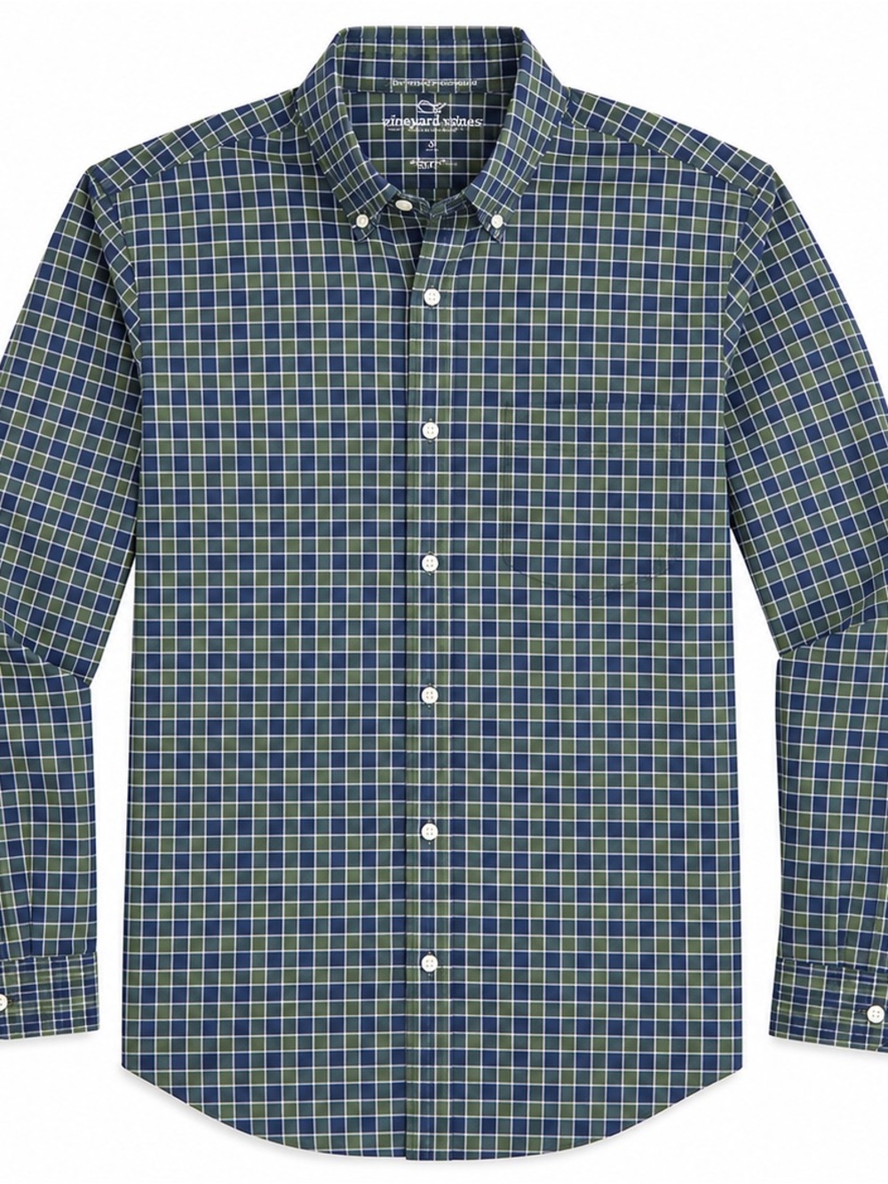 Vineyard Vines On-The-Go Performance BRRR Plaid Button Down Shirt Men’s Small